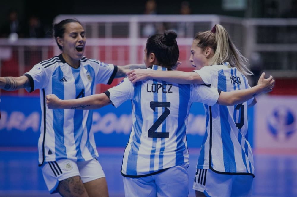 Goleada de Argentina en el inicio de la Copa América Femenina de Futsal